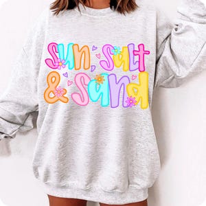 Preppy Sunshine Beach Life PNG Bundle | Trendy Summer Shirt Sublimation | Lake Pool River Vacation PNG | Sun Salt Sand Retro Design