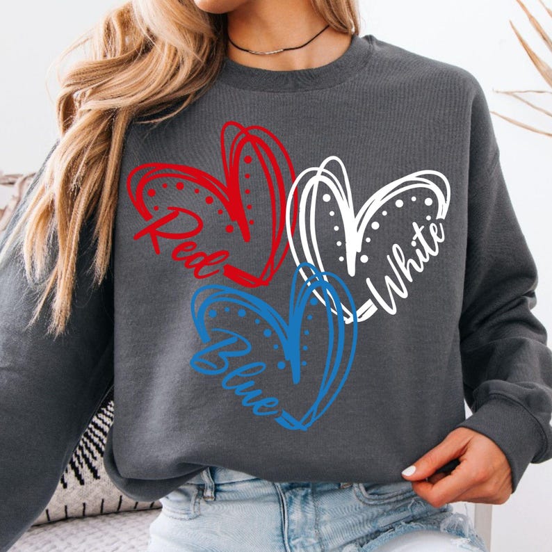 Celebrate Independence Day with this Heart 4th of July SVG! Featuring a patriotic red, white, and blue design, this USA-themed clipart is perfect for Cricut, Silhouette, t-shirts, and DIY projects. A must-have for July 4th celebrations!