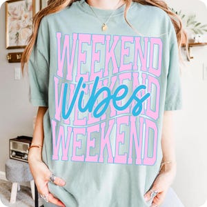 weekend vibes png, sublimation design, dtf design, summer png, trendy summer png, weekend shirt png, blue distressed png, polka dots png, weekend png, digital download, wavy weekend png, retro weekend shirt, weekend dtf print