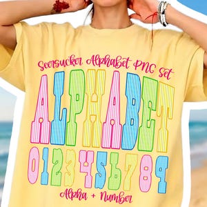 seersucker alpha, varsity letters png, preppy alphabet, summer sublimation, sports mom png, college font pack, school spirit png, southern preppy, dtf transfer design, colorful alpha pack, custom name png, baseball alpha set, striped font png