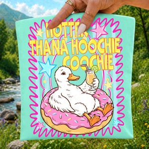 funny goose png, summer pool float, hoochie coochie png, retro summer art, pink donut float, beach vacation png, animal shirt art, sublimation design, dtf transfer file, cocktail goose, hot girl summer, southern humor png, pool party graphic