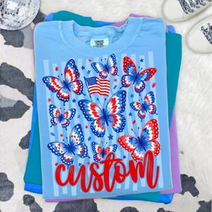 4th of july png, patriotic png, butterfly png, usa png, sublimation design, preppy usa png, america png, independence day, 1776 png, freedom png, striped png, digital download, dtf design