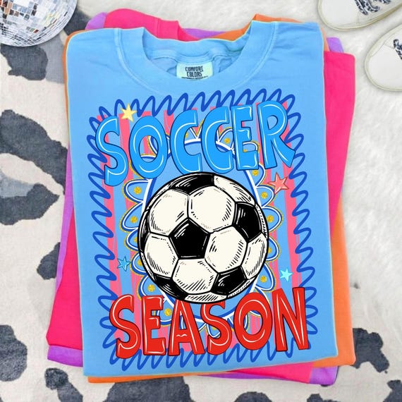 Soccer Season PNG Digital Design Funny Soccer Mom Game Day Sublimation Retro Sports Doodle Baller Mama Shirt DTF Transfer Instant Download