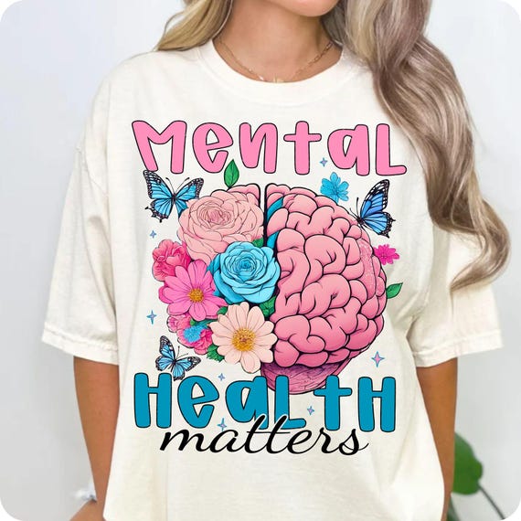 Mental Health Matters PNG: Positive Vibes, Self Love (Digital Download)