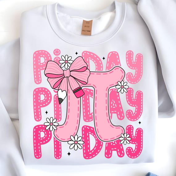 Pink Pi Day Coquette PNG: Math Lover Clipart (Digital Download)