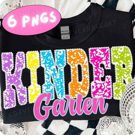 Retro Neon Back to School PNG Bundle: Coquette Pink Bows (Digital Download