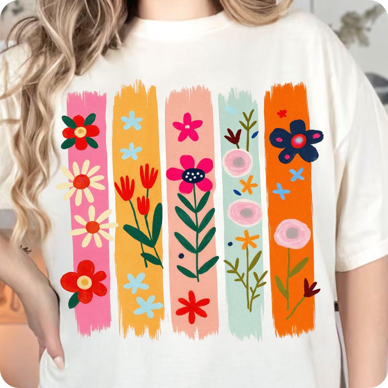 floral png, brushstroke png, boho flowers png, paint brush png, flower png, bouquet png, summer png, wildflower png, coquette png, boho png, preppy png, t shirt png, trendy png