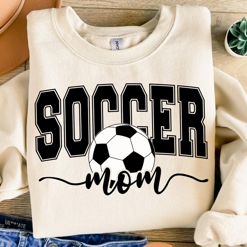 this trendy sublimation file is ideal for soccer moms cheering from the sidelines. Customize with a name or number for a unique touch!