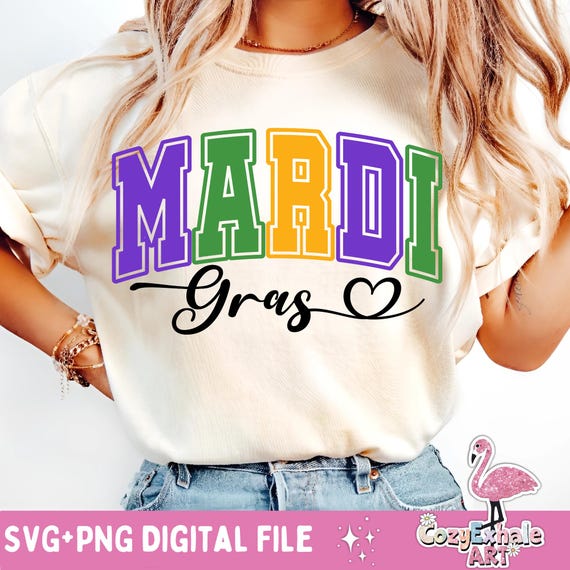 Mardi Gras Fleur De Lis SVG: Funny Fat Tuesday Design (Digital Download)