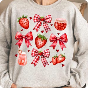 Coquette Strawberry PNG, Preppy Glitter Mama Summer Sublimation, Cute Girly Strawberry Floral, Trendy Cottagecore T-Shirt Design