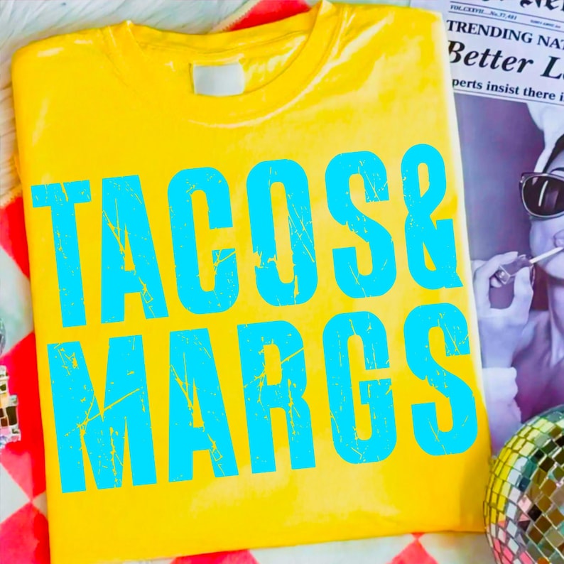 Collection of neon summer PNG designs including 'Hot Girl Summer,' 'Ocean Babe,' and 'Tacos & Margs Vibes' on a white background.