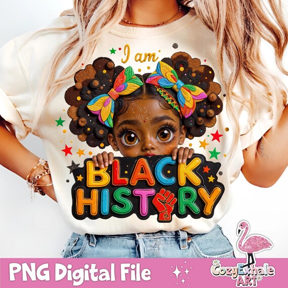 Black History Peekaboo Afro Girl PNG: Juneteenth Sublimation Design (Digital Download)