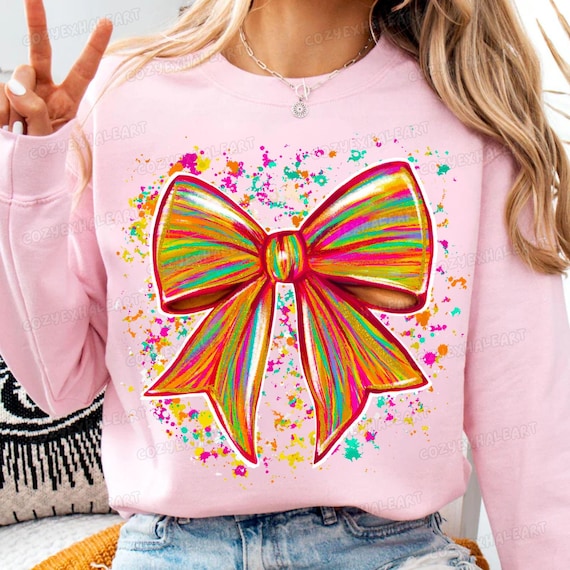Spooky Preppy Coquette Bow PNG: Halloween Leopard Print Sublimation for Trendy Fall Shirts