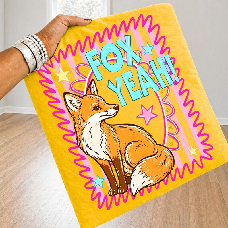 Fox Yeah Digital Design for Sublimation and DTF Projects