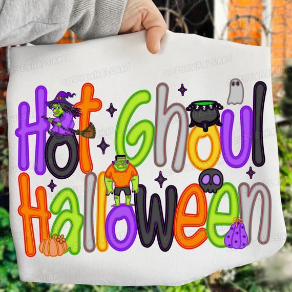 Preppy Ghoul Halloween PNG Bundle: Retro Floral Skull Clipart (Digital Download)