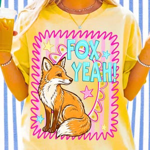 Fox Yeah Png Last Day Of School Retro Preppy Fox Png Summer Break School Farewell Png Sublimation Design Digital Student Teacher Gift Png
