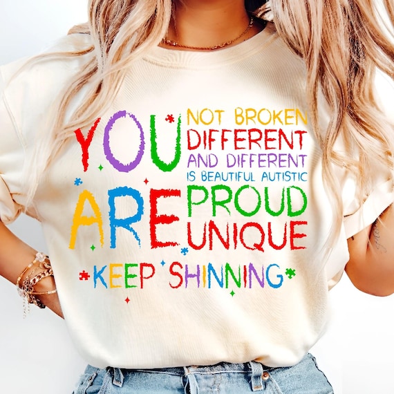 Autism Awareness You Are Different PNG, Different Is Beautiful, Accept Love Understand, Autism Puzzle Sublimation Design PNG