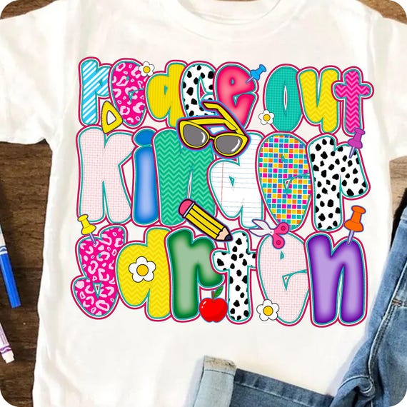 Peace Out Kindergarten PNG: Hello Summer Teacher Shirt Design (Digital Download)