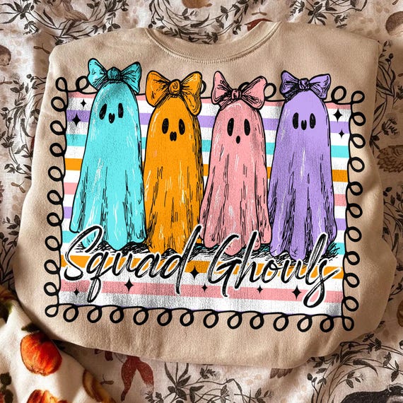 Coquette Gothic Halloween PNG: Iridescent Ghost Pumpkin Design (Digital Download)