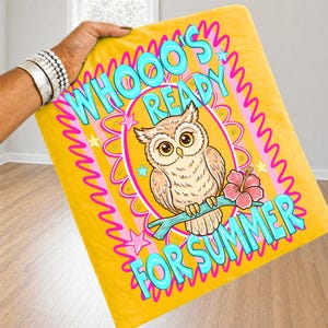 owl png, summer png, preppy owl, retro summer, school farewell, teacher life, school break, sublimation png, whooo's summer, owl lover gift, last day school, vacation mode, bird png