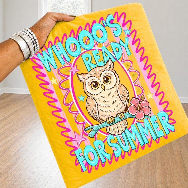 Preppy Retro Owl Digital PNG Design Features