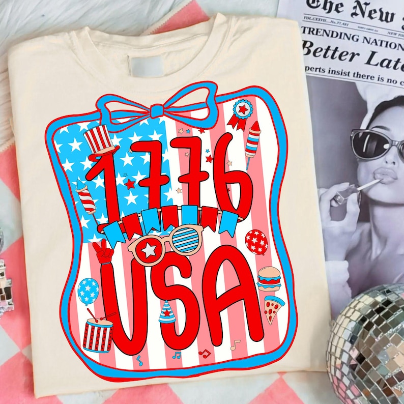 Sippin’ Sweet Tea and Liberty PNG Bundle, Retro 4th of July Sublimation, Patriotic Boho Floral Designs, Independence Day USA Clipart