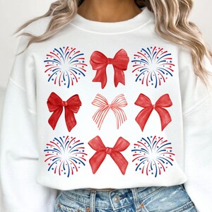 Celebrate in style with this Coquette 4th of July PNG! Featuring a girly country western vibe with red, white, and blue fireworks, this patriotic sublimation design is perfect for t-shirts, tumblers, and digital projects. A trendy must-have for Independence Day!