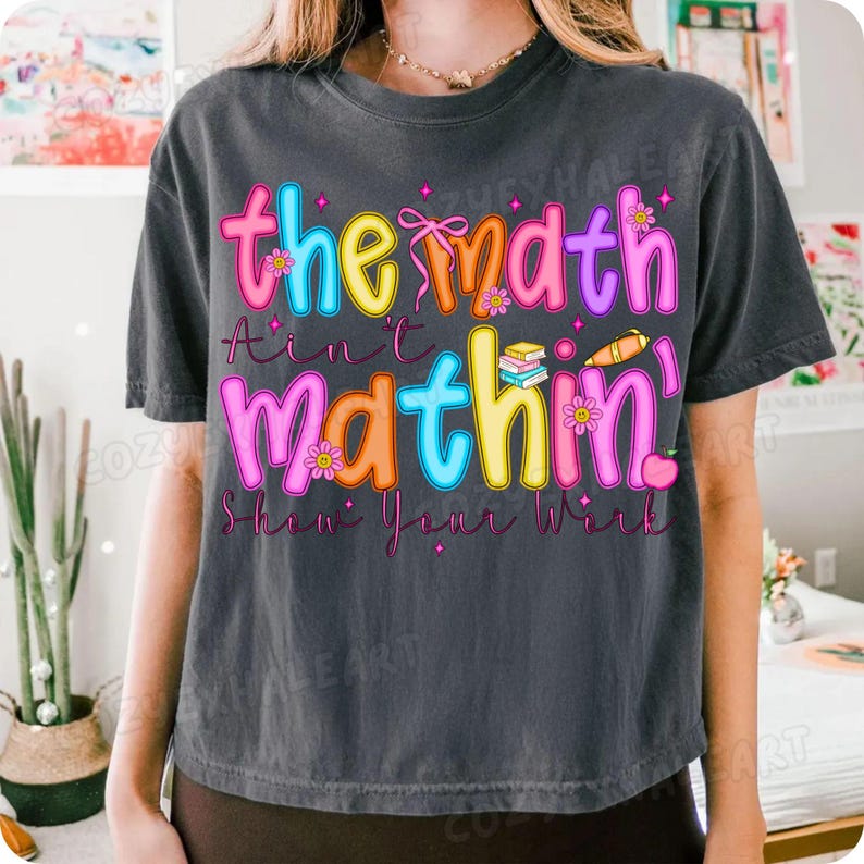 Preppy Math Signs Blue Funny Math Teacher PNG: Preppy Classroom Design (digital Download - Etsy