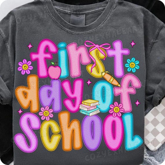 Coquette Teacher Shirt PNG: Retro Back to School Sublimation Design (Digital Download)