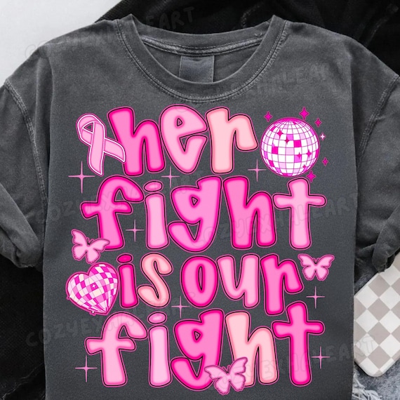 Retro Boho Rainbow Breast Cancer Awareness Pink Ribbon PNG - Digital Download for October Support