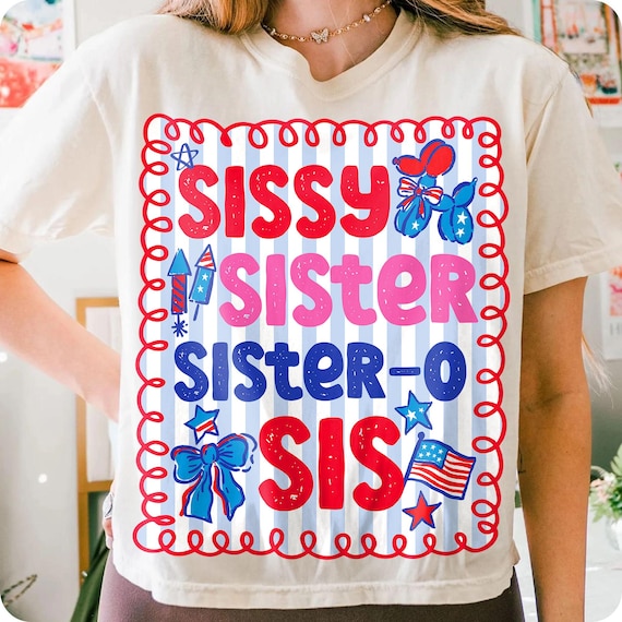 4th of July Sissy PNG: USA Flag Toddler Design (Digital Download)
