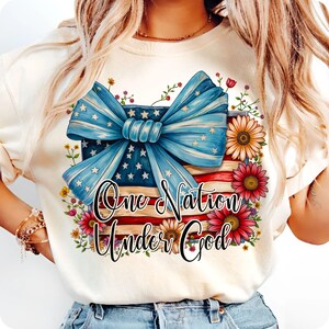 one nation under god, christian png, 4th of july png, faith and freedom, american flag png, religious patriotic, independence day png, christian american, patriotic watercolor, memorial day, fourth of july png, faith png, watercolor flag