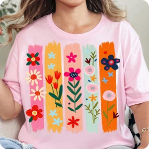 floral png, brushstroke png, boho flowers png, paint brush png, flower png, bouquet png, summer png, wildflower png, coquette png, boho png, preppy png, t shirt png, trendy png