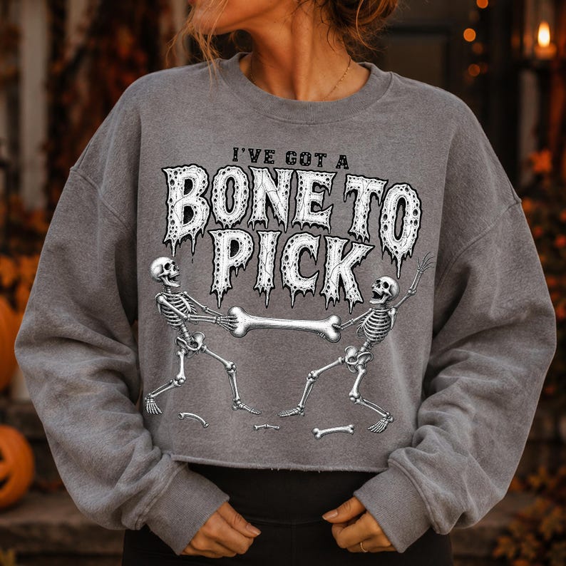 Funny Skeleton Halloween PNG Digital Download Design