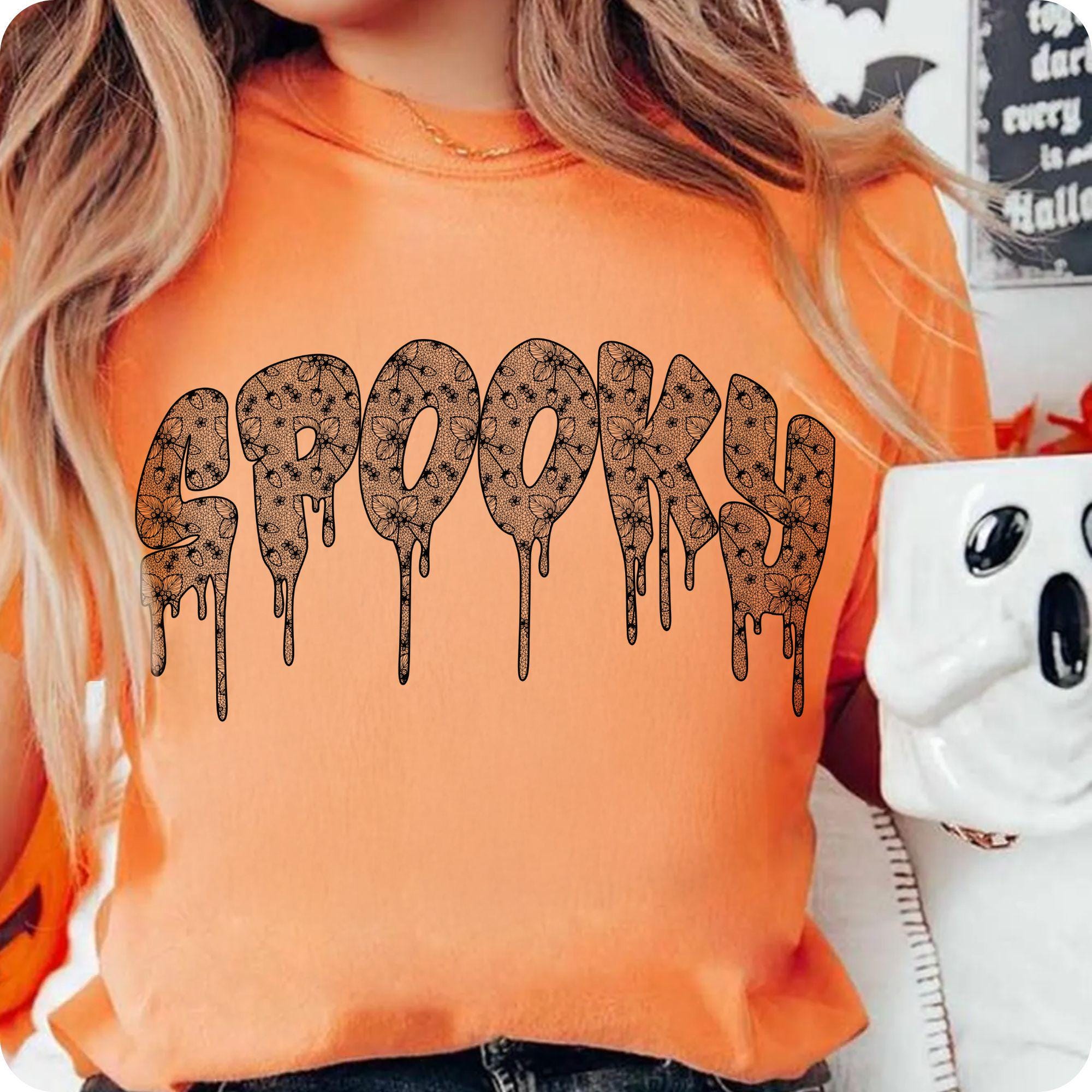 Halloween Lace Spooky PNG, Gothic Cottagecore Halloween Mama PNG, Spooky Season Shirt Design, Shabby Chic Sublimation for Women