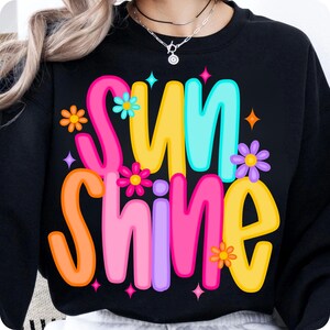 Sunshine PNG Neon Beach Life Summer Shirt Design, Distressed Trendy Lake Pool River Sublimation PNG for Summer Vibes Digital Download