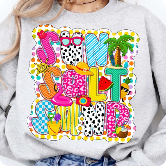 Retro Summer Beach Vibes PNG: Coastal Checkered Design (Digital Download)
