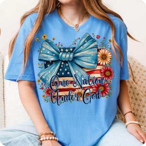 Celebrate faith and patriotism with this One Nation Under God PNG. A perfect Christian 4th of July sublimation design, featuring the American flag, faith, and freedom. Great for Independence Day shirts, Memorial Day decor, and religious patriotic designs!