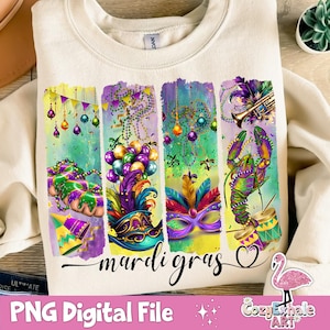 Retro Mardi Gras PNG, Design de sublimação de glitter Fleur De Lis, Laço de coquete de bolo rei, Camisa de presente de carnaval de lagostim Louisiana Mardi Gras