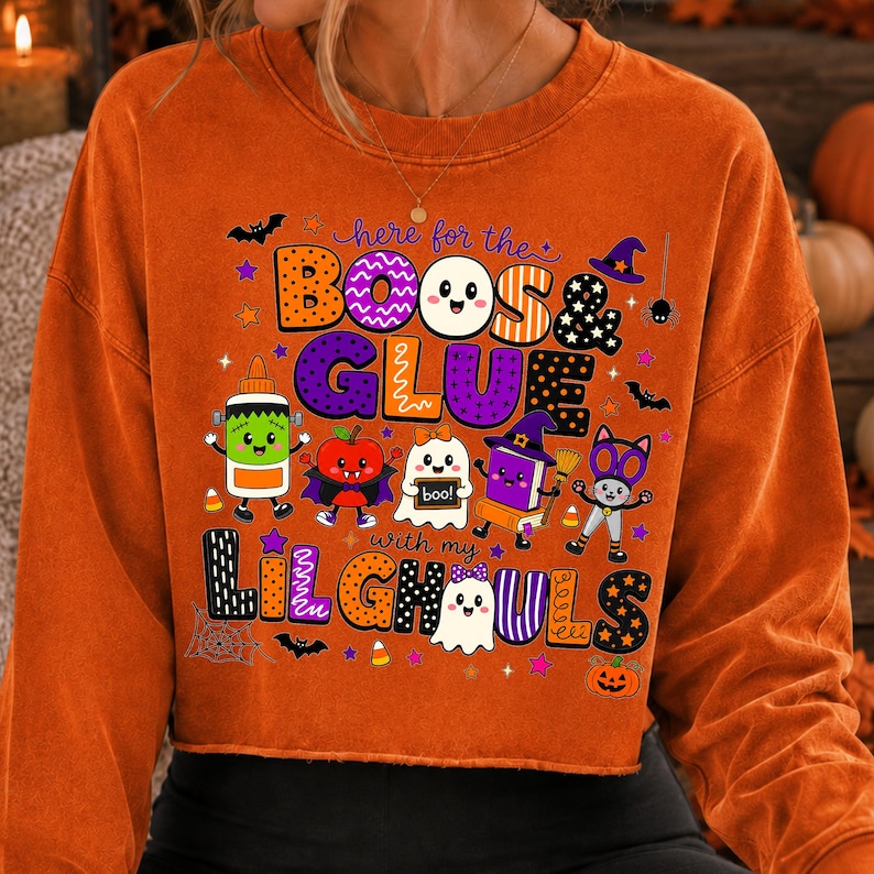 Halloween Teacher Shirt Sublimation Design Display