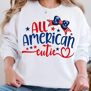 Celebrate your little All American Cutie with this adorable PNG bundle!