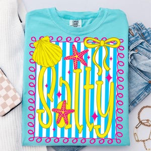 Sunshine PNG Beach Life Bundle | Preppy Girly Summer PNG | Trendy Neon Sublimation | Lake Pool River Vacation Shirt Design | Salty Vibes