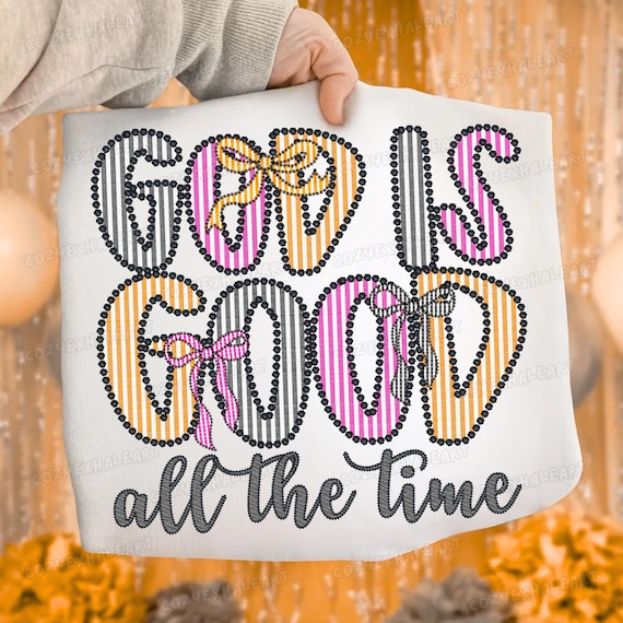 Seersucker Christian Faith Ribbon Design PNG | Bible Verse Sublimation Art for Women's Shirts
