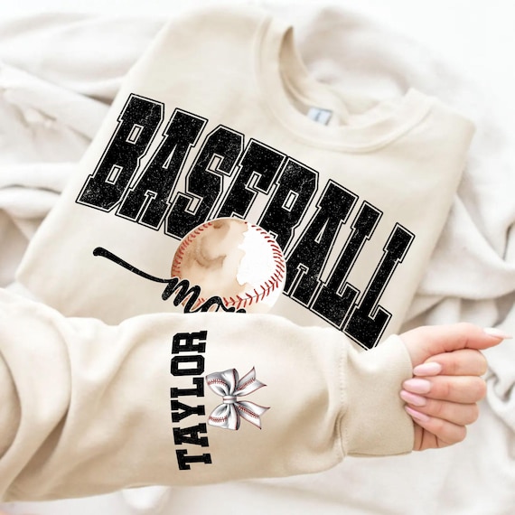 Personalized Baseball Mom PNG: Custom Sleeve Design (Digital Download)