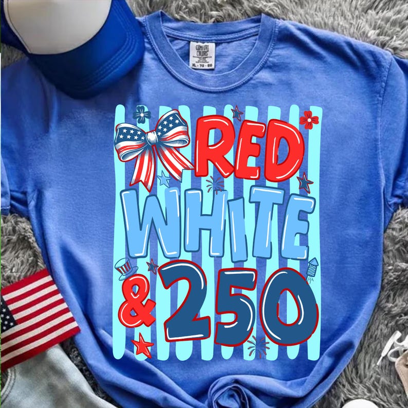 Close-up of Red White and 250 PNG Digital Download