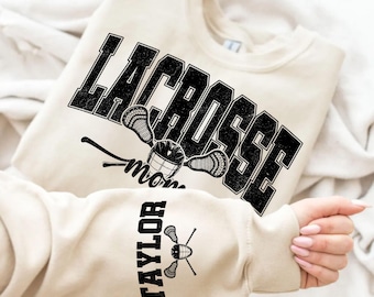 Personalized Lacrosse Mom PNG: Custom Sleeve Design (Digital Download)