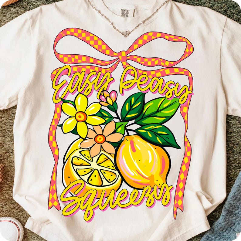 High Resolution Lemonade Coquette Bow PNG Detail View