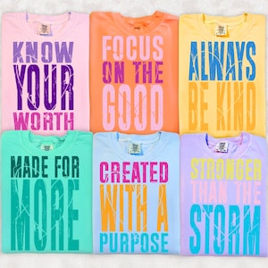 Christian Inspirational PNG Bundle, Mental Health Quotes Sublimation Design, Retro Positive Affirmation DTF, Self Love Quote PNG Designs