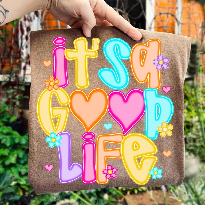 High Resolution Retro Bubble Letter Digital Download Mockup