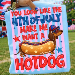 Bad Day To Be A Hotdog PNG 4th of July Dachshund Sublimation Design USA 250th Anniversary Patriotic Dog Shirt Independence Day Retro Png